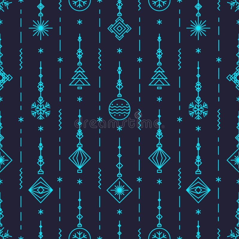 Vectorkerstmispatroon met vakantiespeelgoed vector illustratie Vectorkerstmispatroon met vakantiespeelgoed vector illustratie