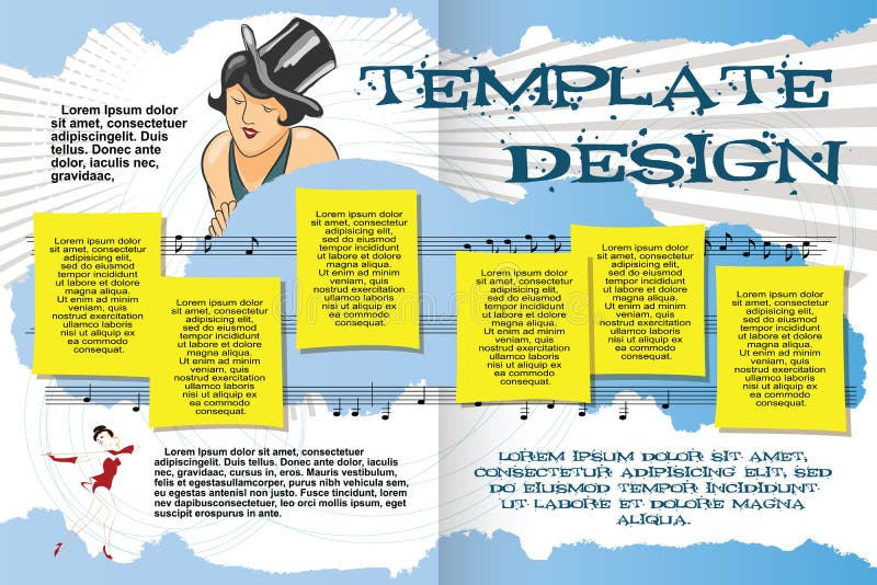 Vectormalplaatjeboekje op binnenlands vakantie of muziekfestival royalty-vrije illustratie Vectormalplaatjeboekje op binnenlands vakantie of muziekfestival royalty-vrije illustratie