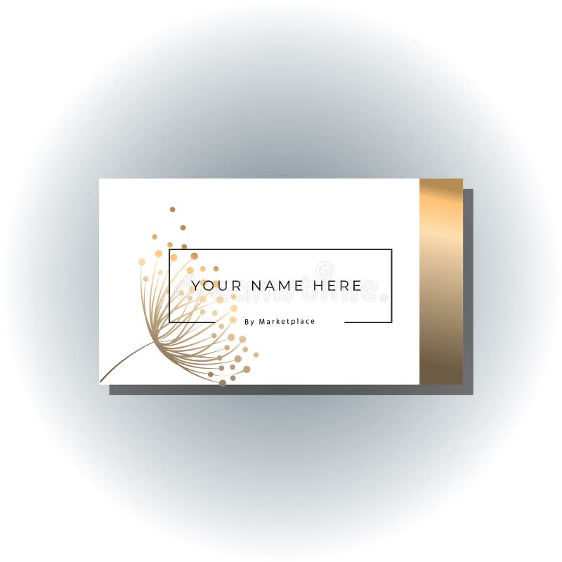 Vector template voor mode visitekaartjes. Vector. Paardenbloem vector logo vector illustratie