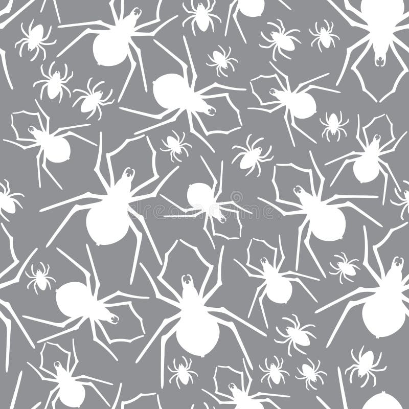 Vectorspinnen naadloos patroon Vector illustratie vector illustratie Vectorspinnen naadloos patroon Vector illustratie vector illustratie