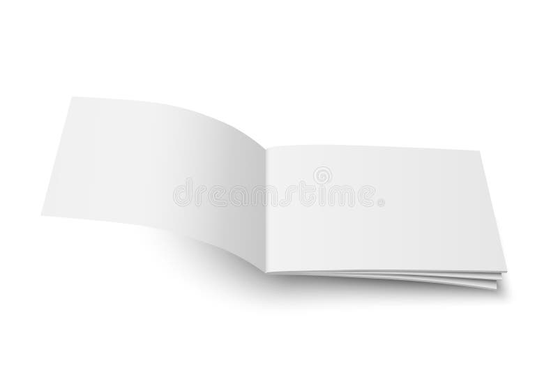 Vectorspot omhoog van tijdschrift witte lege dekking royalty-vrije illustratie Vectorspot omhoog van tijdschrift witte lege dekking royalty-vrije illustratie