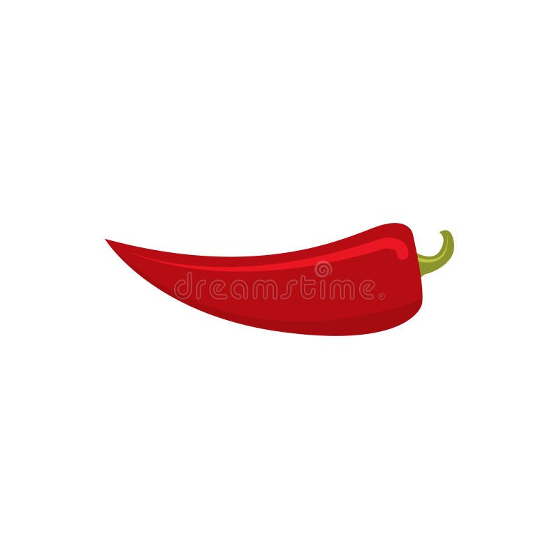 Vectorul peper-ului pentru radiațiile calde roșii pe fundal alb pentru aplicația web site web web web site Web Media Mobile ui stock illustration