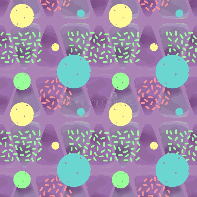 Vectorwaterverfpatroon met cirkel en punchy pastelkleur op vrouwelijke kleurenachtergrond royalty-vrije illustratie Vectorwaterverfpatroon met cirkel en punchy pastelkleur op vrouwelijke kleurenachtergrond royalty-vrije illustratie