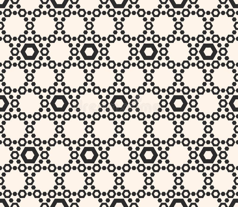 Vectorzeshoekentextuur, geometrisch naadloos patroon met perfora vector illustratie Vectorzeshoekentextuur, geometrisch naadloos patroon met perfora vector illustratie