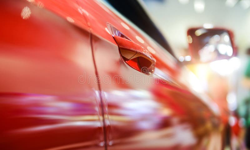 Vedere detaliată a mașinii de lux stock images