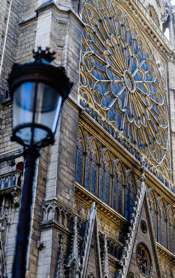 Vedere detaliată notre dame de paris stock photo