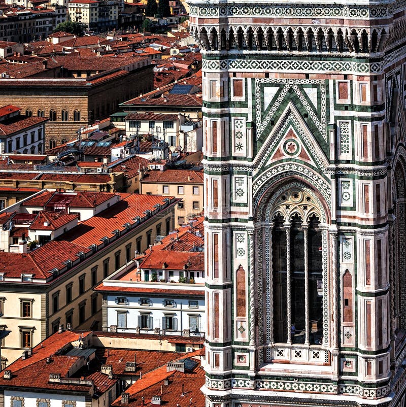 Vedere detaliată privind florența stock images