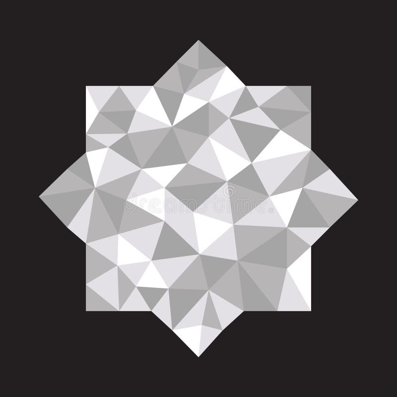 Veelhoekige geometrische kristaloctagon