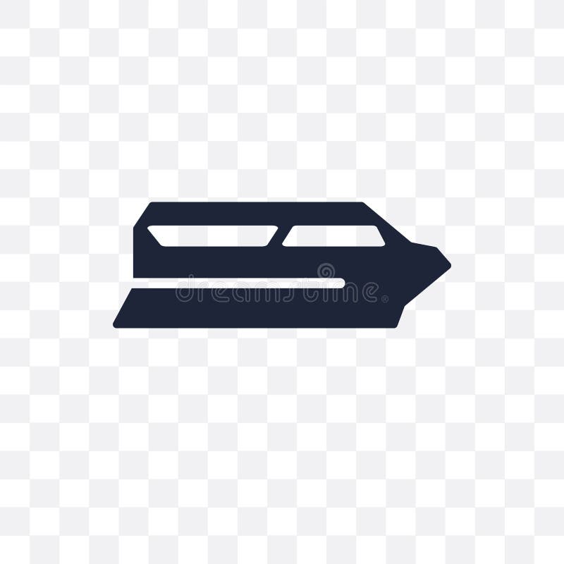 Veerboot transparant pictogram Het ontwerp van het veerbootsymbool van trans stock illustratie Veerboot transparant pictogram Het ontwerp van het veerbootsymbool van trans stock illustratie