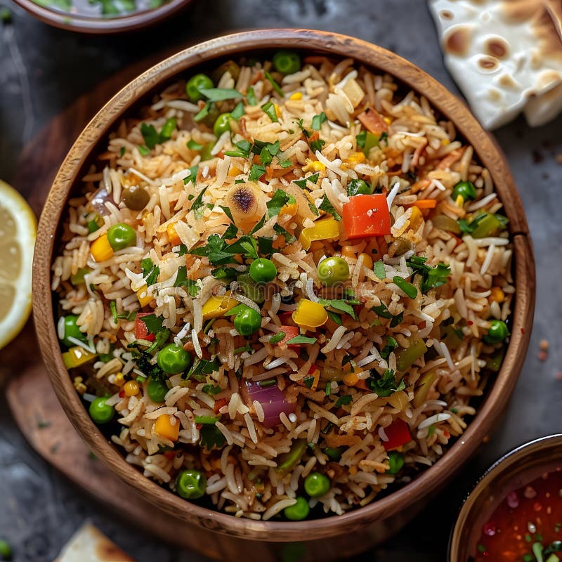 Veg Fried Rice with Grilled Panner Gravy, Combo Dish, North Indian