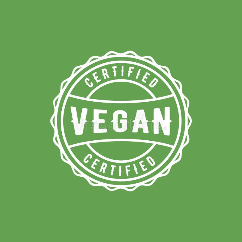 Go Vegan Icon Logo Design Template. Vector Illustration Stock Vector