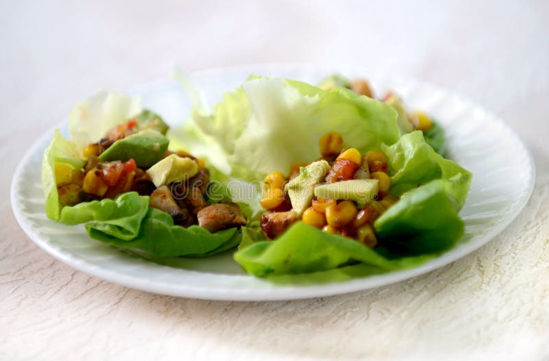 Vegan Lettuce Wraps with Veggies Stock Photo Image of lunch, gourmet 68508028