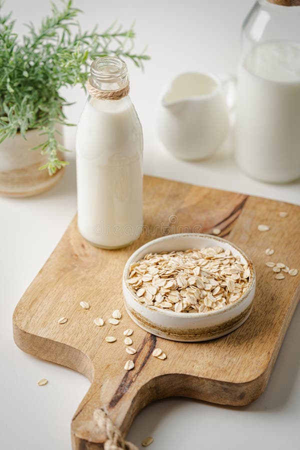 Vegan oat milk. stock photo. Image of dairy, healthy 273886562