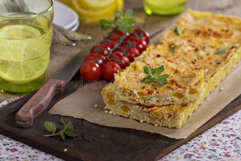 Vegan quiche with tofu stock photo. Image of bake, vegetable 38748506