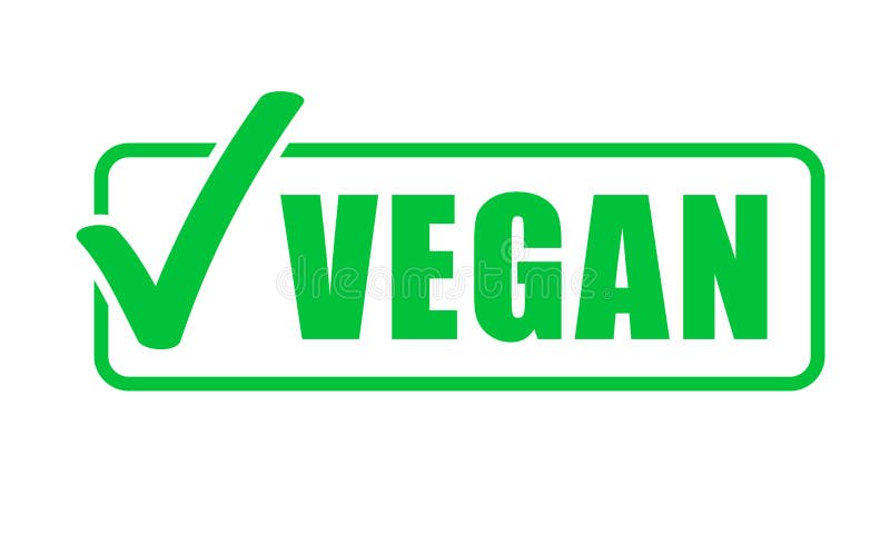Veganist vectorpictogram Vegetarische gezonde voedsel groene zegel, veganistetiket stock illustratie Veganist vectorpictogram Vegetarische gezonde voedsel groene zegel, veganistetiket stock illustratie