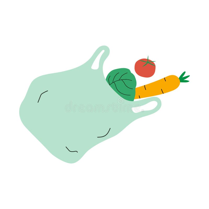 Vegetable Bag. Recycle Concept Stock Vector Illustration of recycle