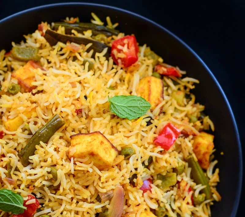  Vegetable Biryani стоковые фотографии rf