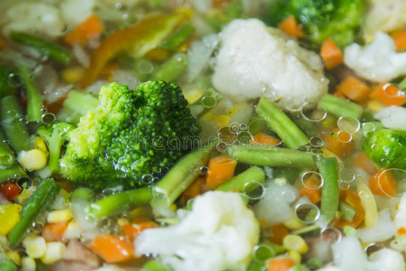 Vegetable, Broccoli, Cauliflower Stew Stock Image - Image of food ...