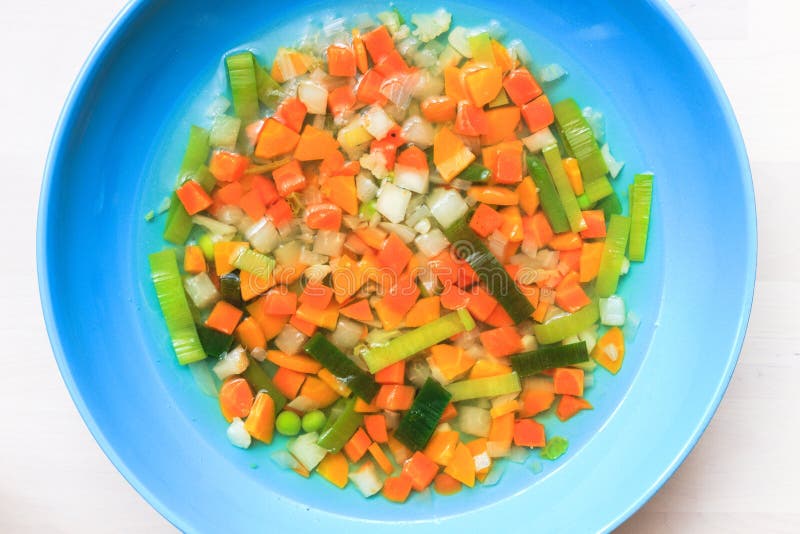 Vegetable broth cooking stock photo. Image of table, rosemary 44870502