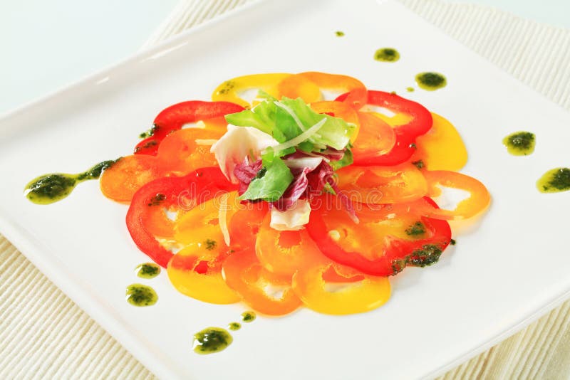 Vegetable Carpaccio stock photo. Image of healthy, slices 28122886