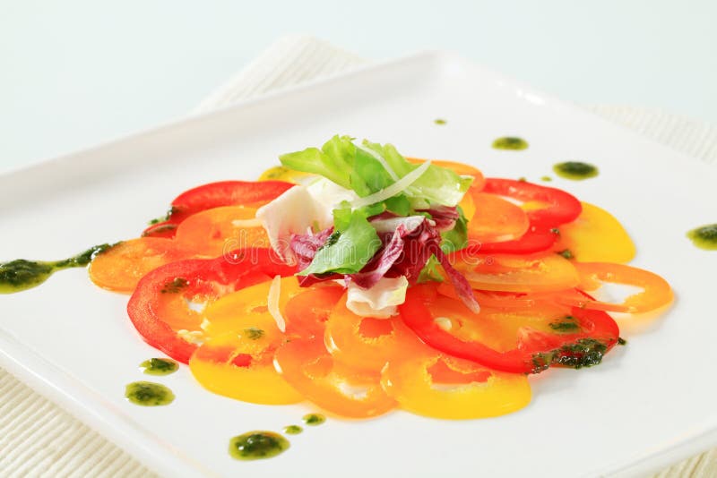 Vegetable Carpaccio stock photo. Image of nutrition, starter 55803202