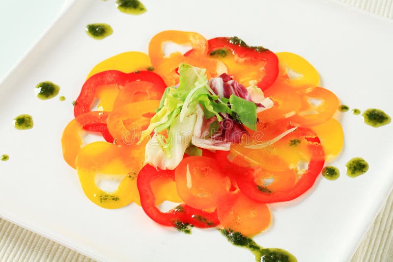 Vegetable Carpaccio stock image. Image of white, healthy 27560719