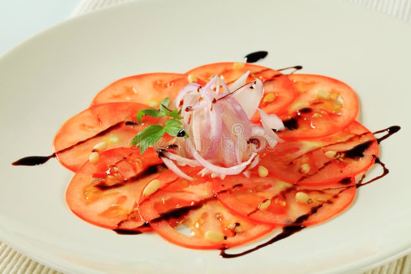 Vegetable Carpaccio stock photo. Image of pine, vegan 55803392