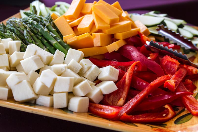 Vegetable and Cheese Plate