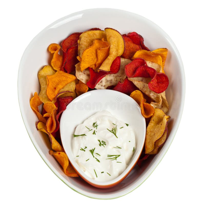 Vegetable Chips stock photo. Image of chip, exotic, sour 55315830