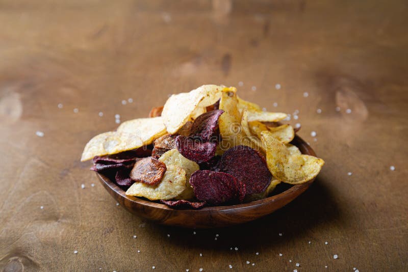 Vegetable Chips Made from Potatoes, Beets, Carrots Stock Image Image