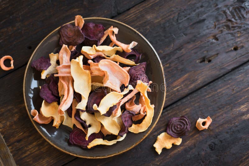 Vegetable dehydrated chips stock image. Image of beetroot 123508371