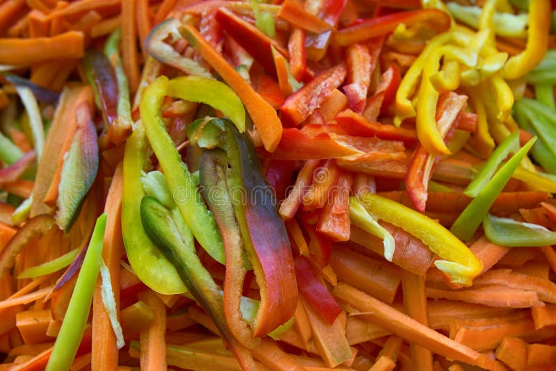 Vegetable Dishes in Cooking Process Stock Image Image of restaurant