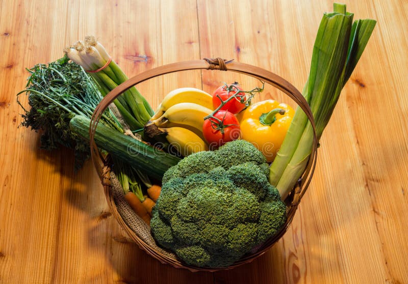 Vegetable gift basket stock photo. Image of packing, garlic 87706662