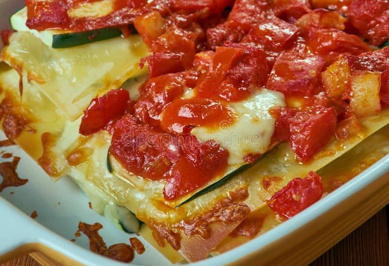Vegetable Lasagna with Zucchini Stock Photo Image of cuisine, toast