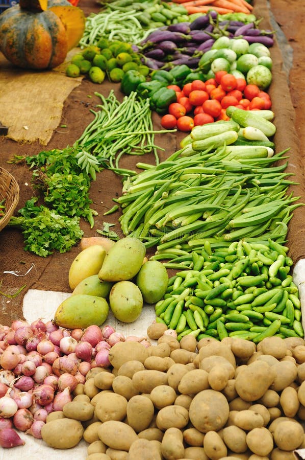 Fruit and Vegetable market stock photo. Image of eating 12600058