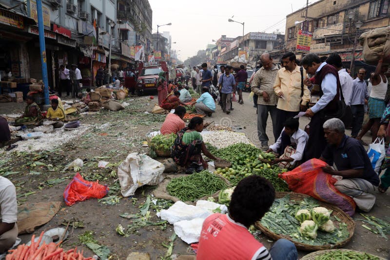 Vegetable Market in Kolkata Editorial Photography - Image of assortment ...