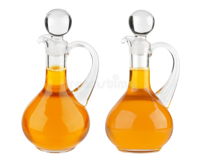 Vegetable Oil Glass Bottle Isolated on White Stock Photo Image of