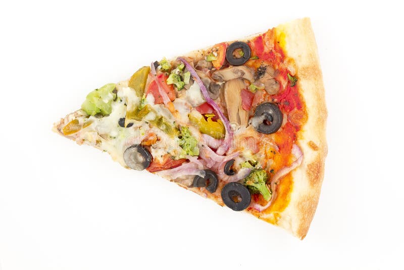 Vegetable Olive Pizza Slice Stock Photo Image of baked, nutrition