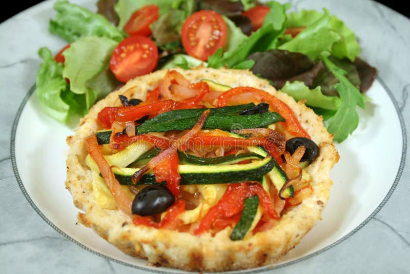 Vegetable And Ricotta Tart 3 stock photography