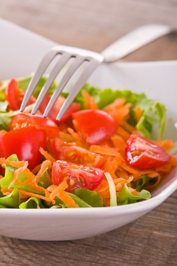 Vegetable salad. stock photo. Image of carrot, nourishing 56893616