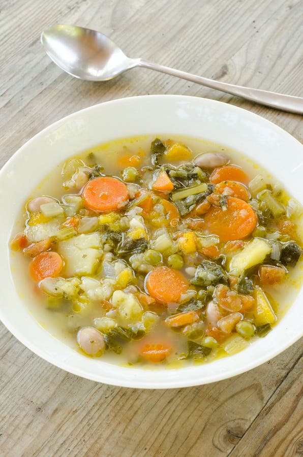 Vegetable soup stock image. Image of closeup, beans, meal - 34492669