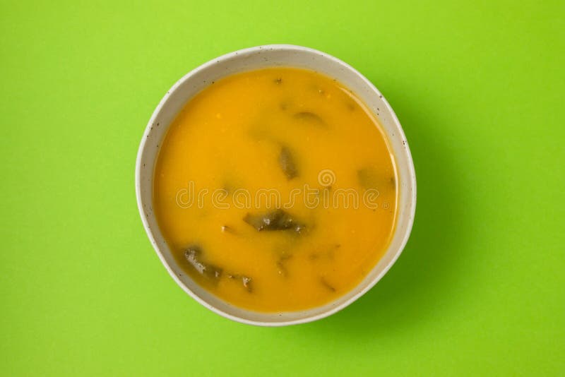 Vegetable Soup with Spinach in the Bowl Stock Image - Image of fresh