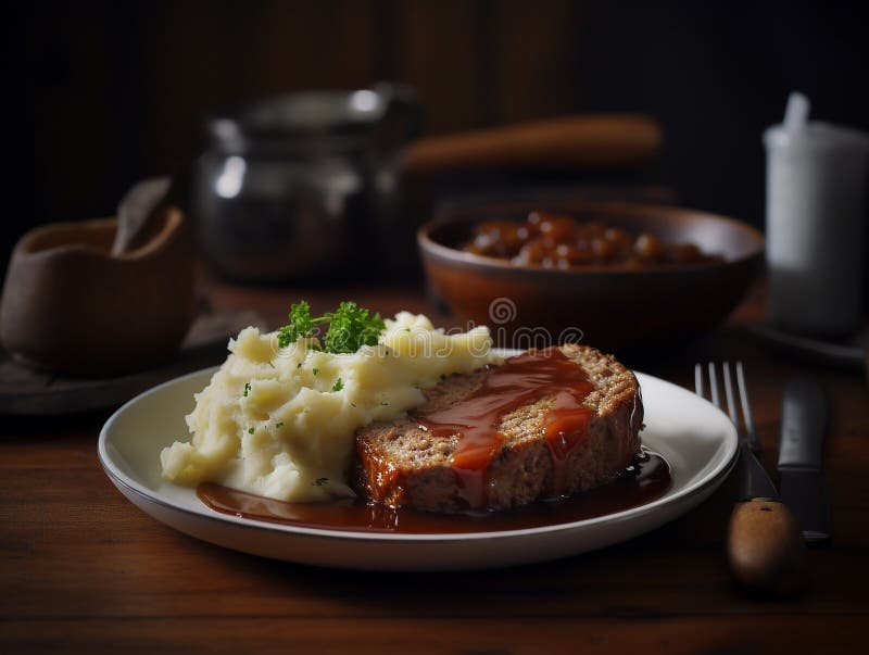 Vegetable Stew with Chunks of Tender Meat Stock Illustration