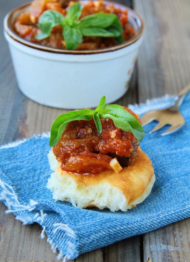 Vegetable Stew of Eggplant and Tomatoes Stock Image Image of ragout