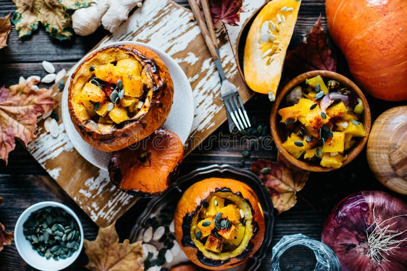 Vegetable Stew with Pumpkin Stock Image - Image of herbs, paprika ...