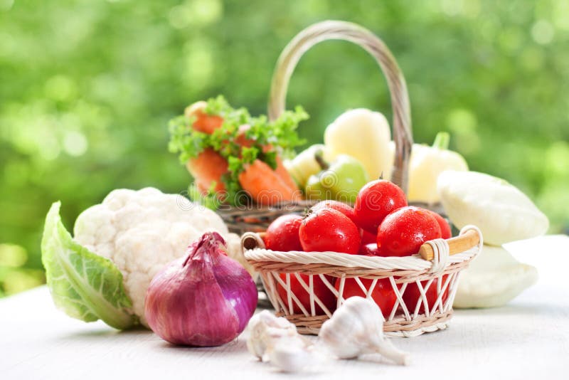 Vegetables in the basket