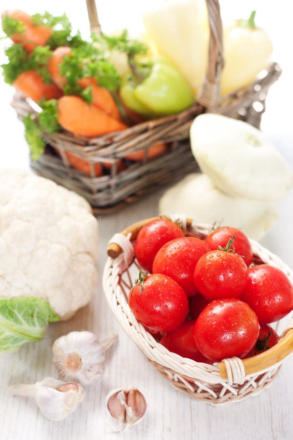 Vegetables in the basket