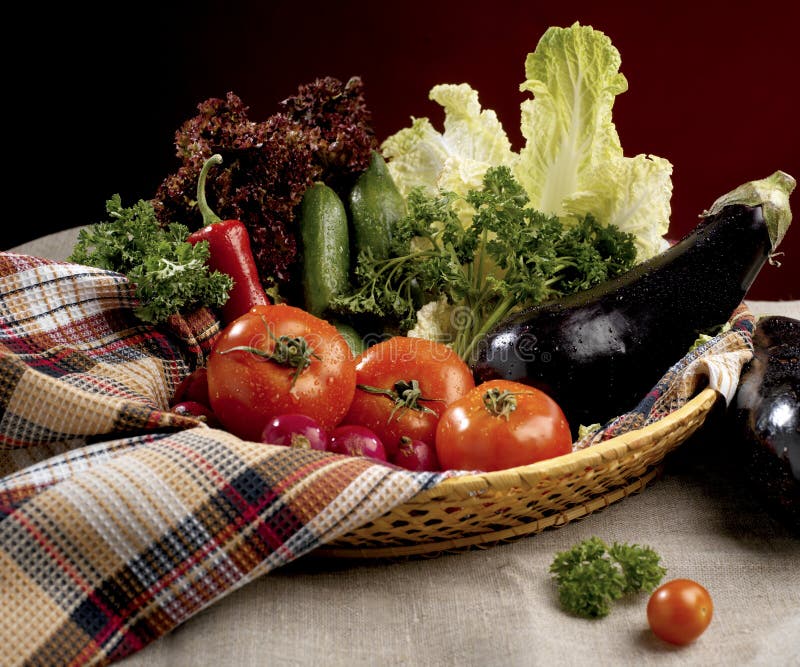 Vegetables in basket