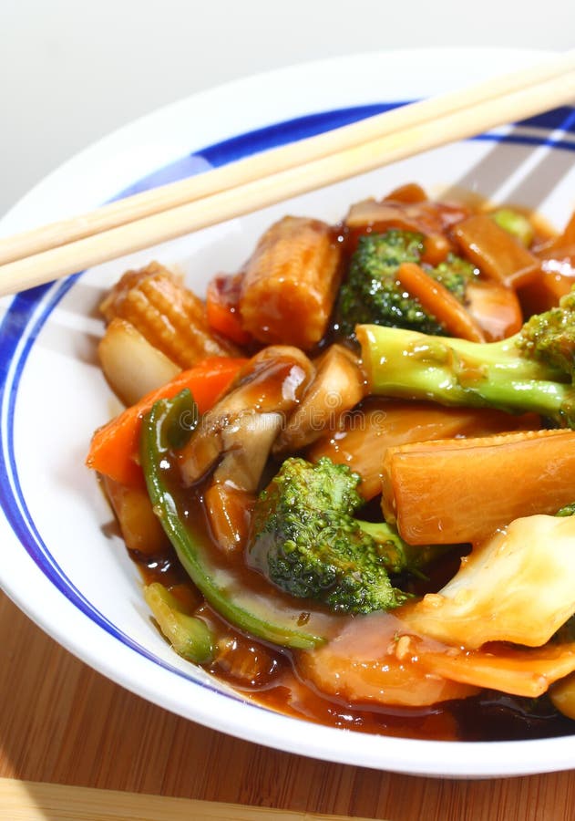 Chinese Stir Fry Vegetables Stock Photo - Image of green, sauce: 12763056