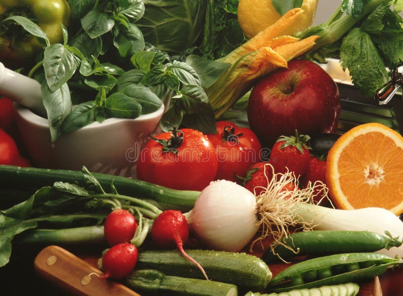 Frutta e verdura dieta mediterranea.